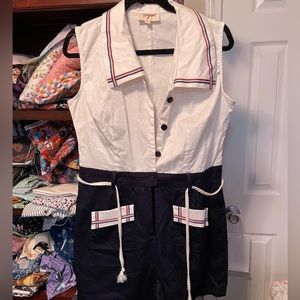 Tatyana sailor girl shorts romper